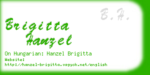 brigitta hanzel business card